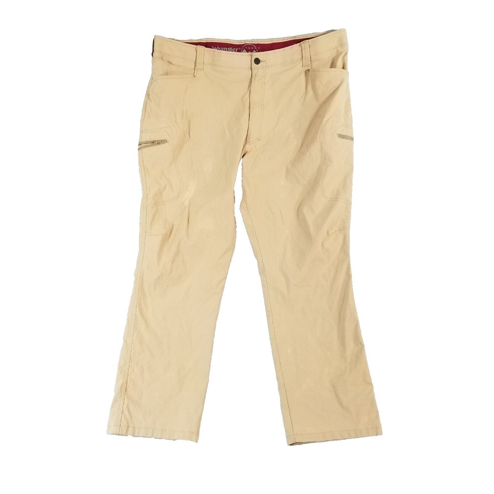 Wrangler outdoor cargo pants men's 42 x 30 nylon flex stretch flawed